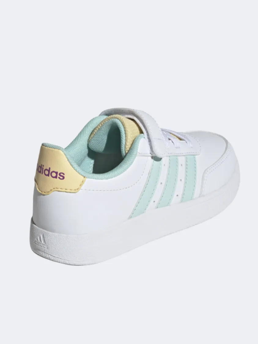 Adidas Breaknet 2 Girls Sportswear Shoes White/Aqua/Tint