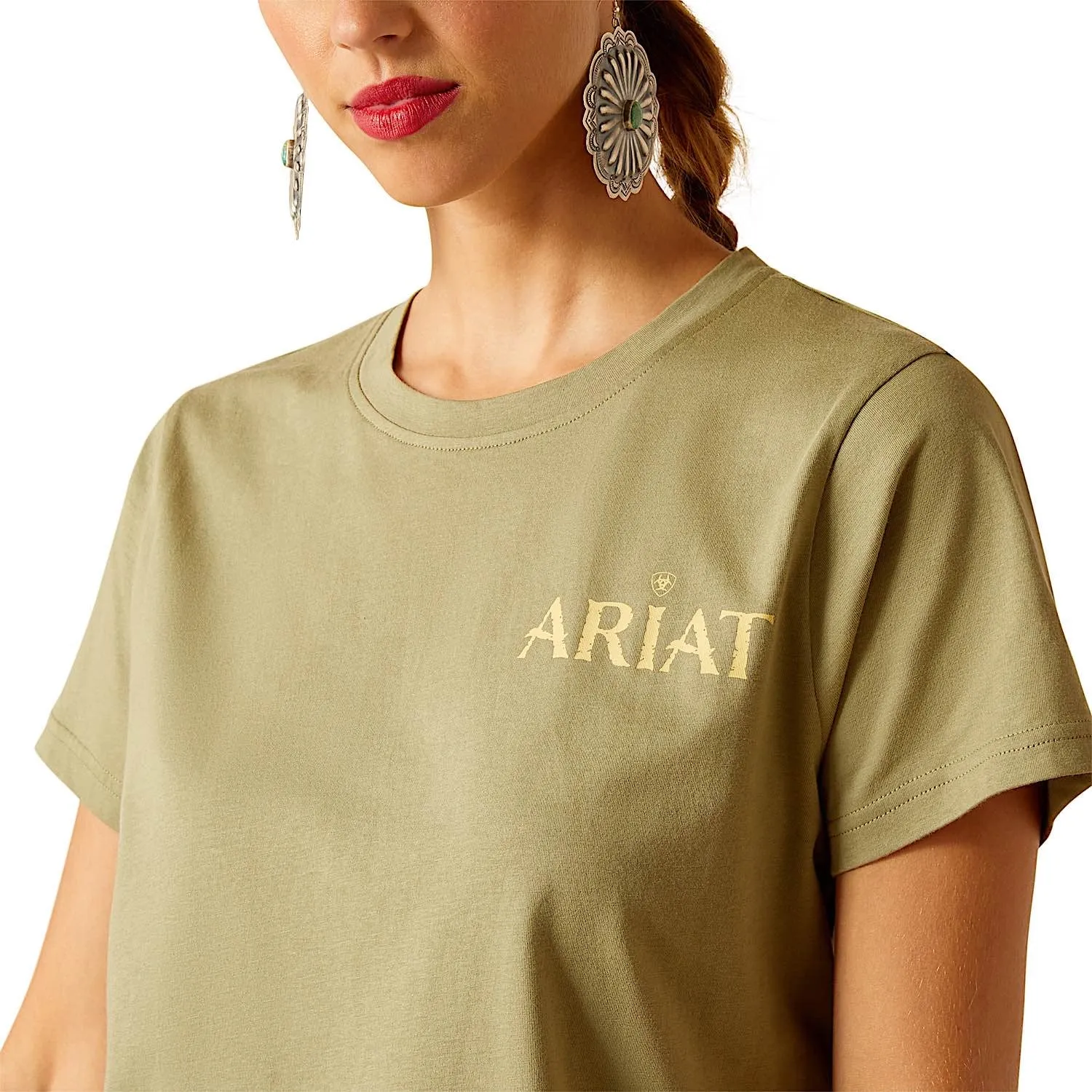 Ariat Women's Desert Scene T-Shirt - Oil Green