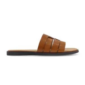 Caswell - Men's Black Calf Leather Slipper