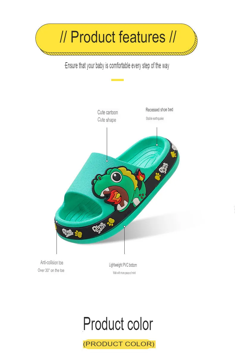 Children, girls, parent-child cartoon slippers, full of cuteness, soft, wear-resistant, non-slip, bathing slippers