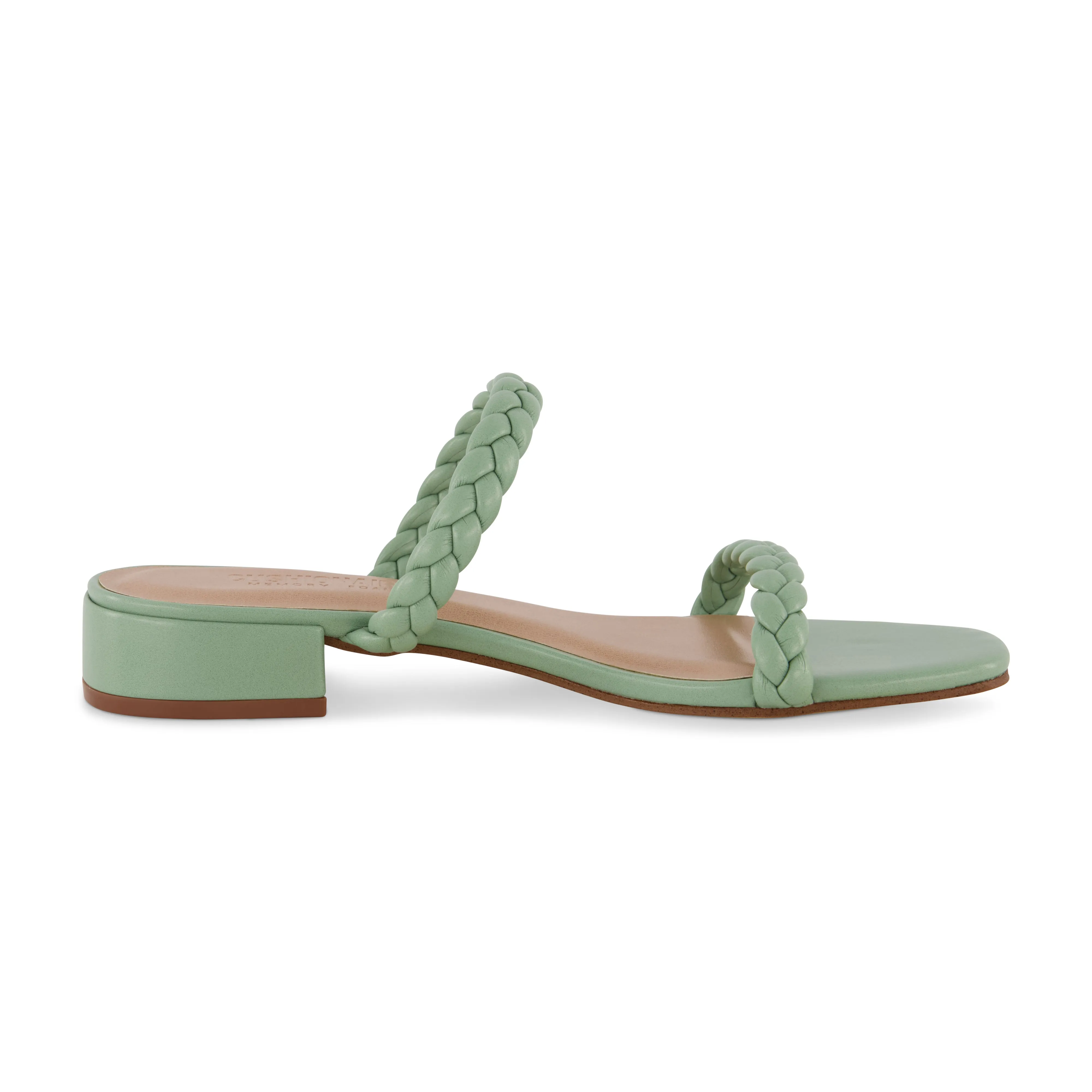 Neptune Braided Two Band Block Heel Sandal