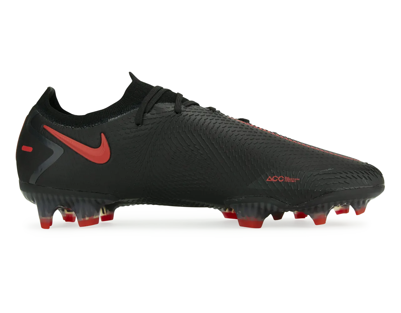 Nike Men's Phantom GT Elite FG Black/Dark Smoke Grey/Chile Red