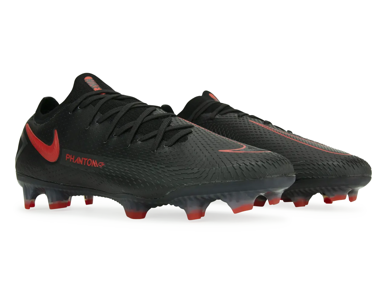 Nike Men's Phantom GT Elite FG Black/Dark Smoke Grey/Chile Red