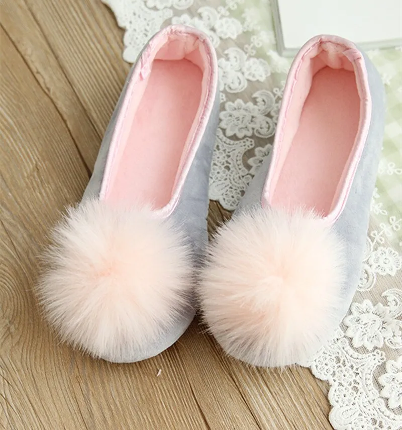 Pom Pom Soft Slippers for Women