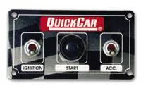 QuickCar ICP01 Dirt Car Switch Panel - Water Proof Micro Ignition Switch and Accessory Switch - Start Button