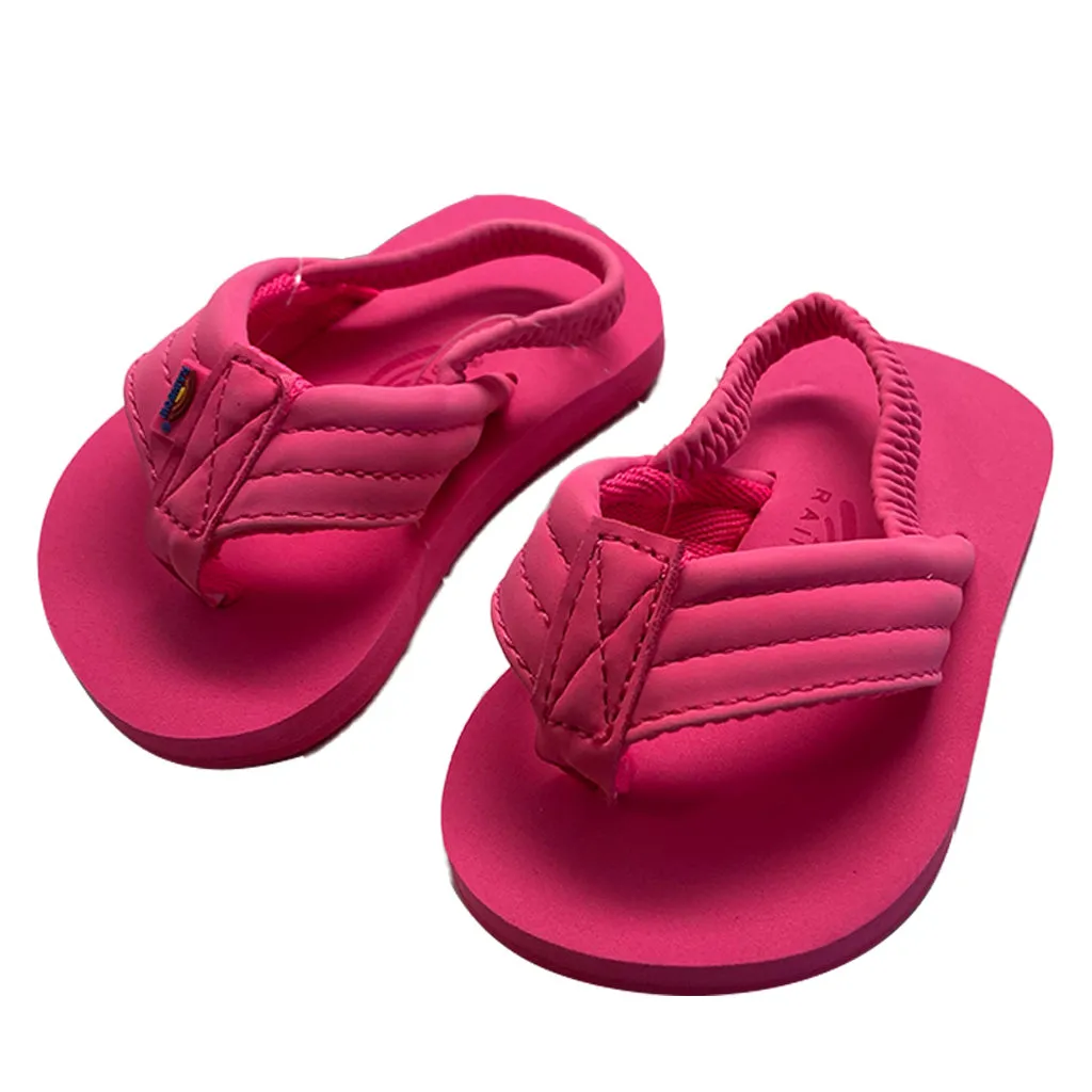 Rainbow The Grombow - Soft Rubber Top Sole Toddlers - Pink