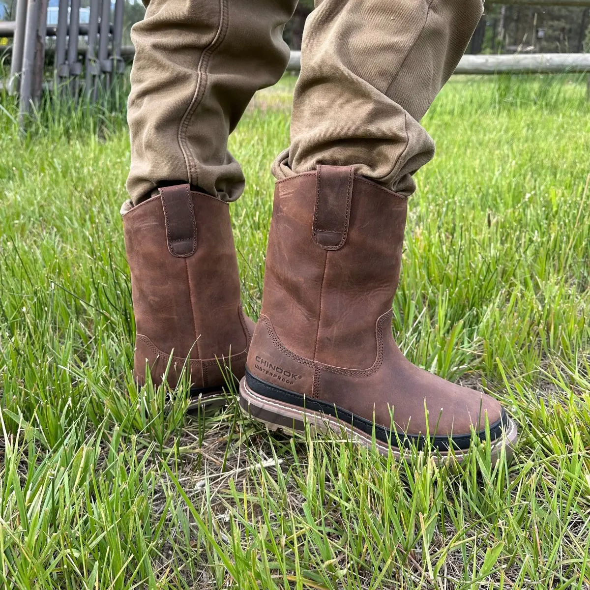 Rancher 11” Soft Toe Men’s Waterproof Work Boot - Brown